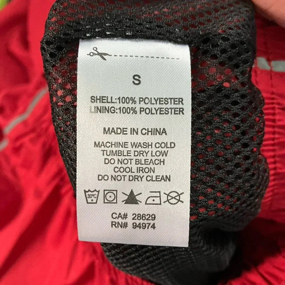 Stussy Alpine Red Track Pants Mens Size Small Streetwear Athletic - Picture 12 of 12